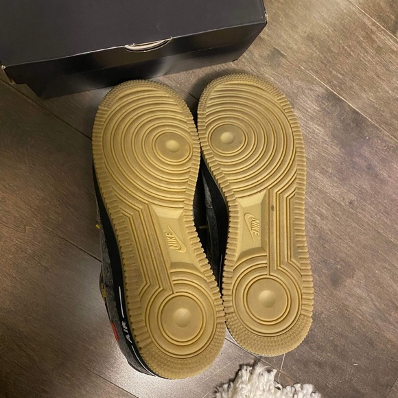 Nike Air Force 1 Low Black Remix - Men’s Size 9.5 - Picture 3 of 9